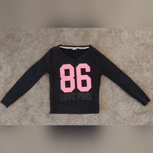 PINK Victoria's Secret Kids Black and Pink Top